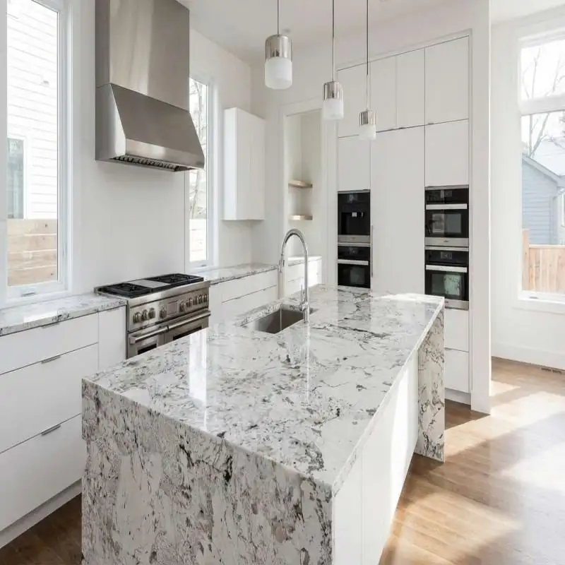 Custom Marble Kitchen Island