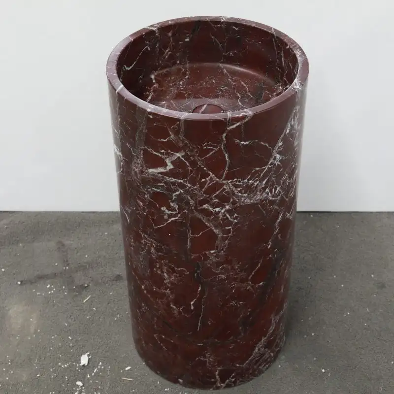 Custom Travertine Pedestal Sink