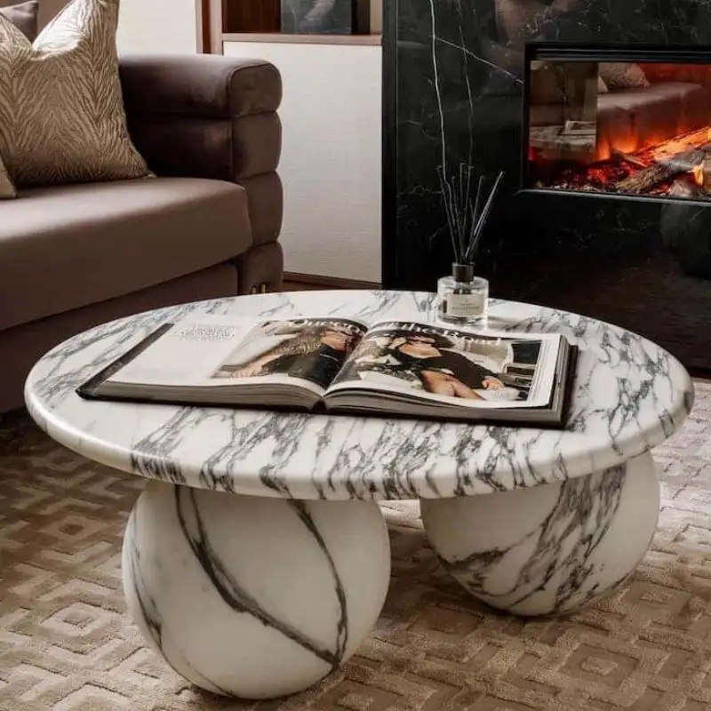 Organic Travertine Coffee Table