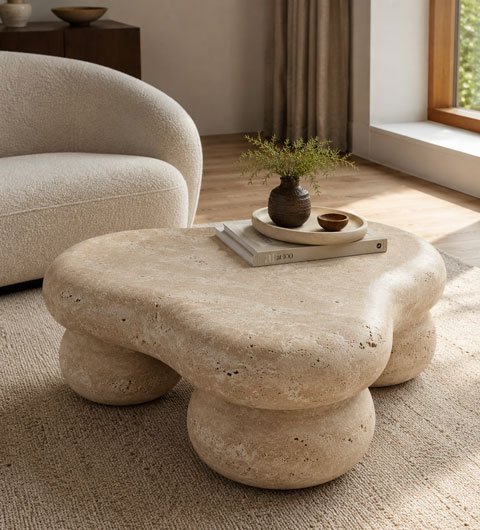 travertine tables