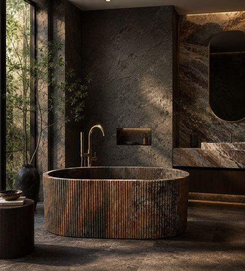 bathroom stone
