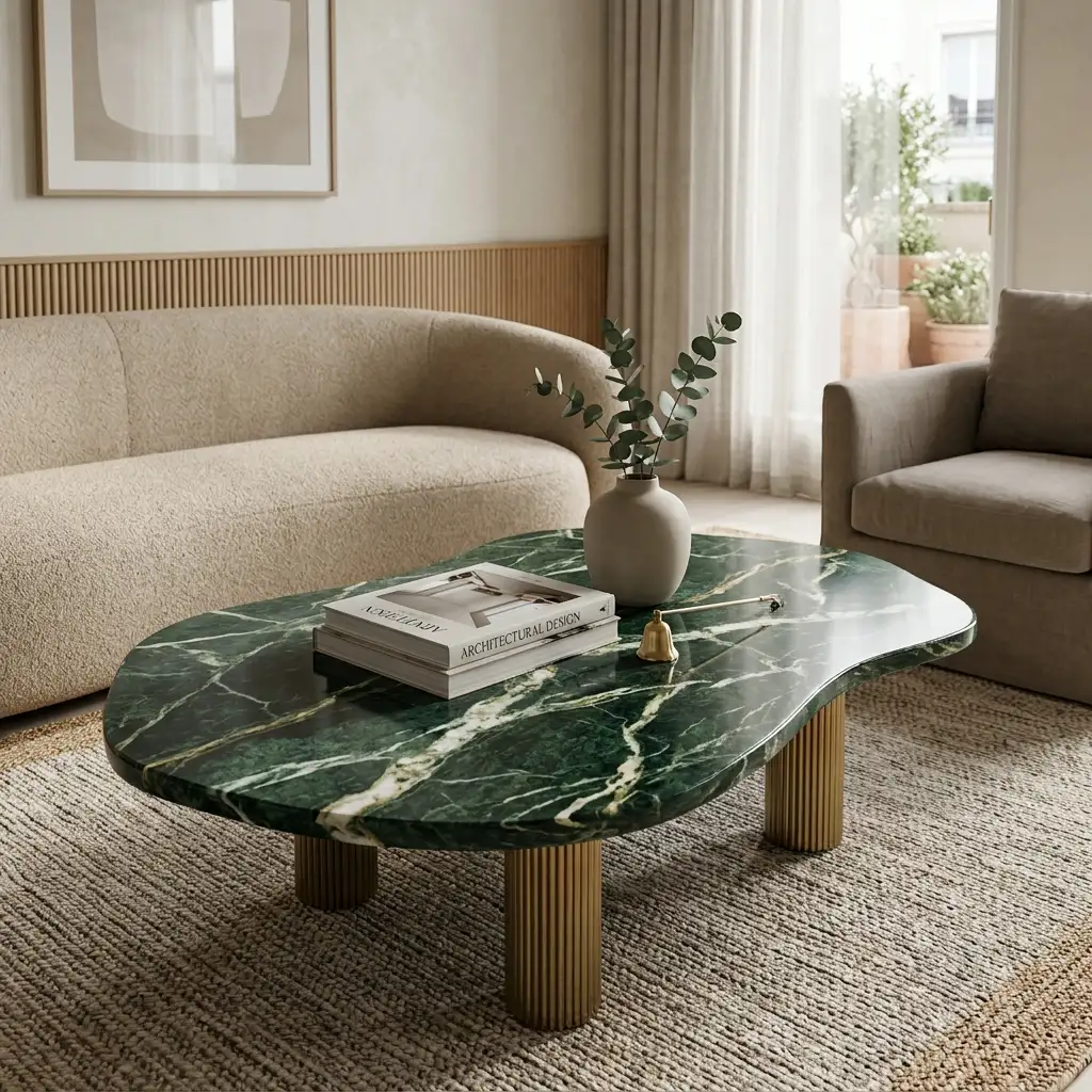 Green Marble Coffee Table