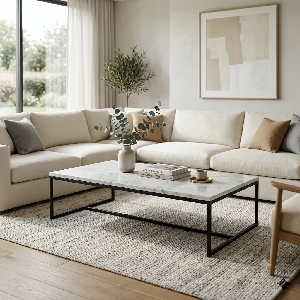 Rectangle Marble Coffee Table