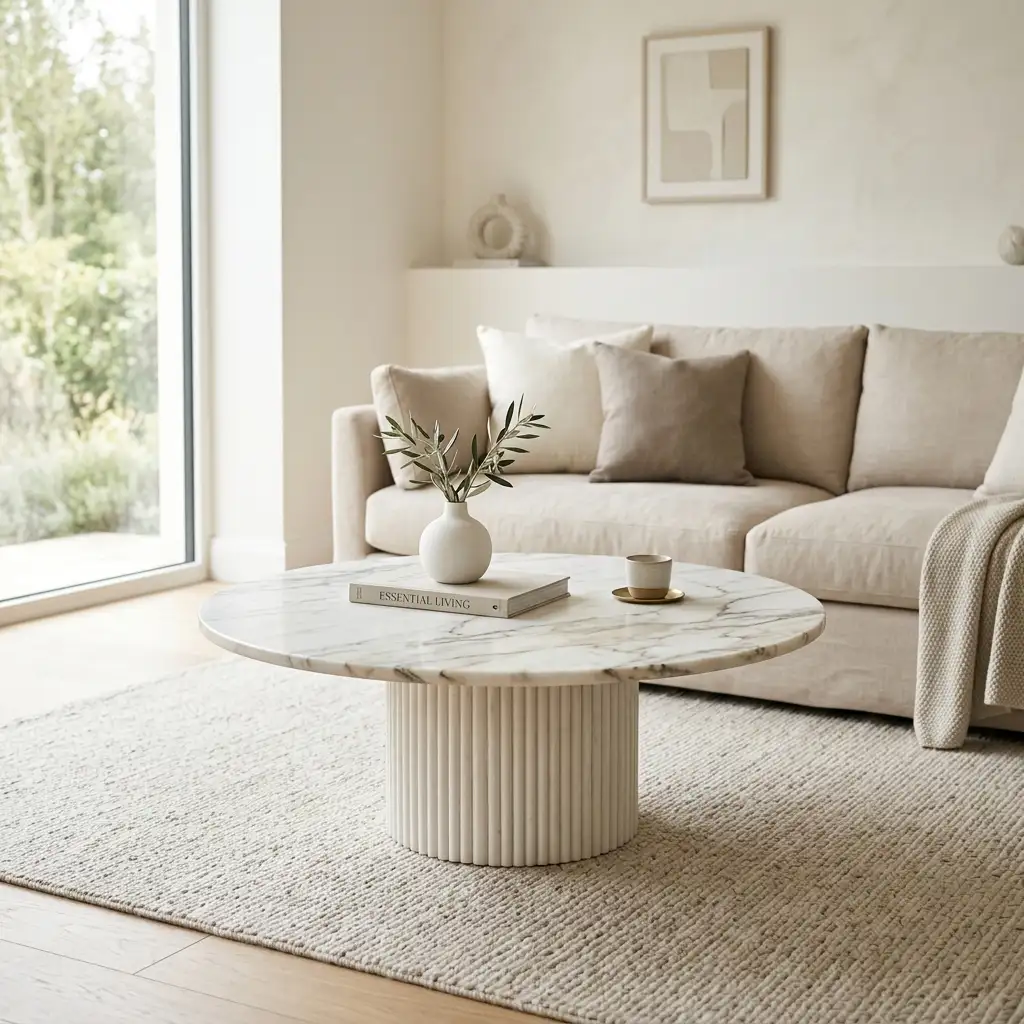 Round Marble Coffee Table
