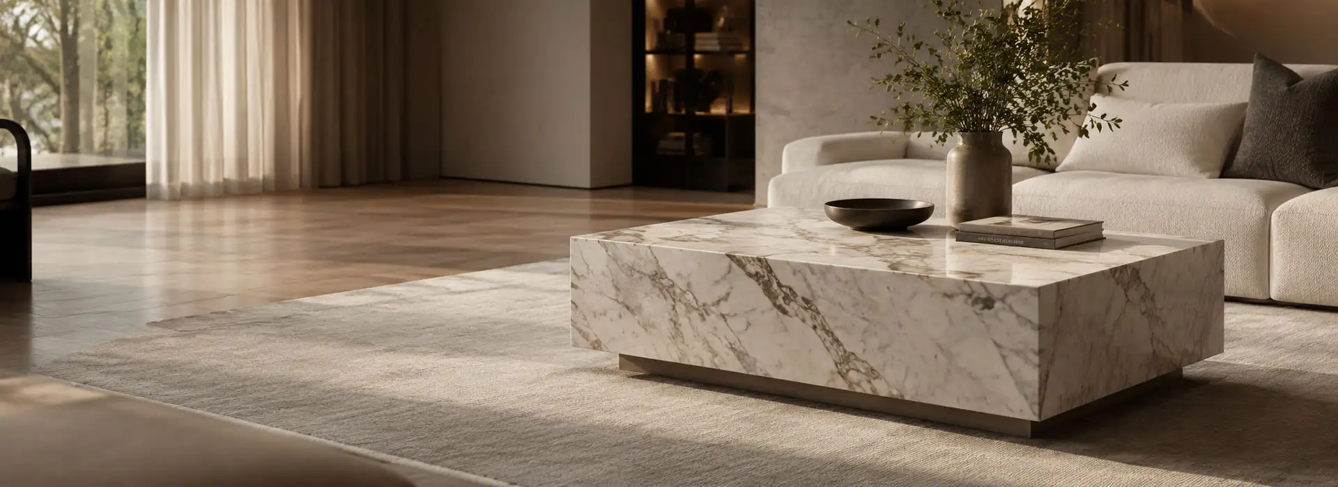 custom marble coffee table
