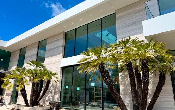 Beverly Hills Villa Limestone Cladding Project