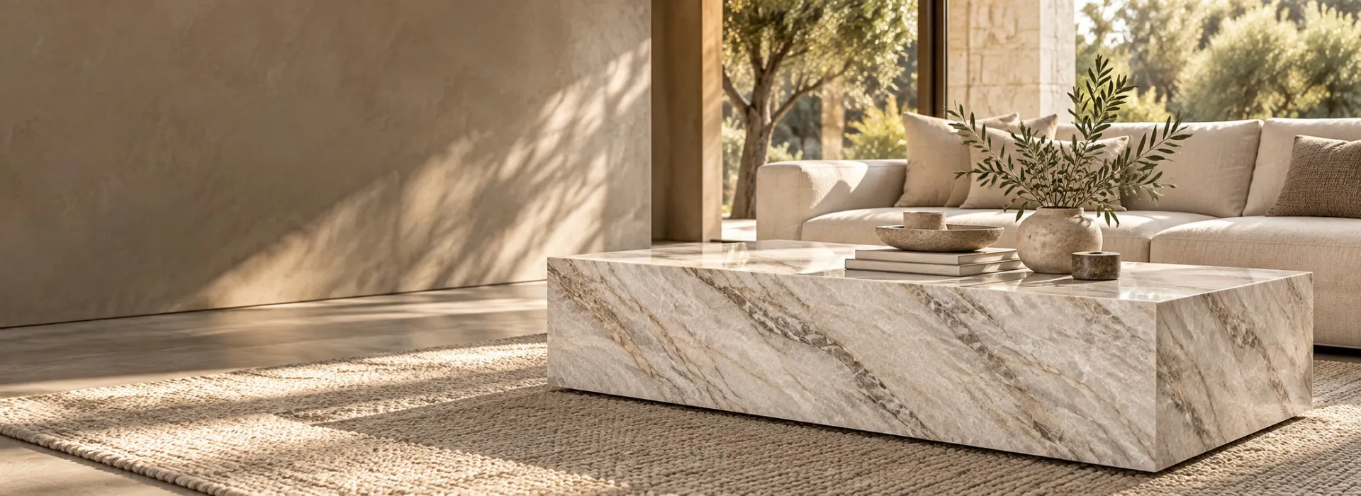 Bespoke Natural Quartzite Coffee Table