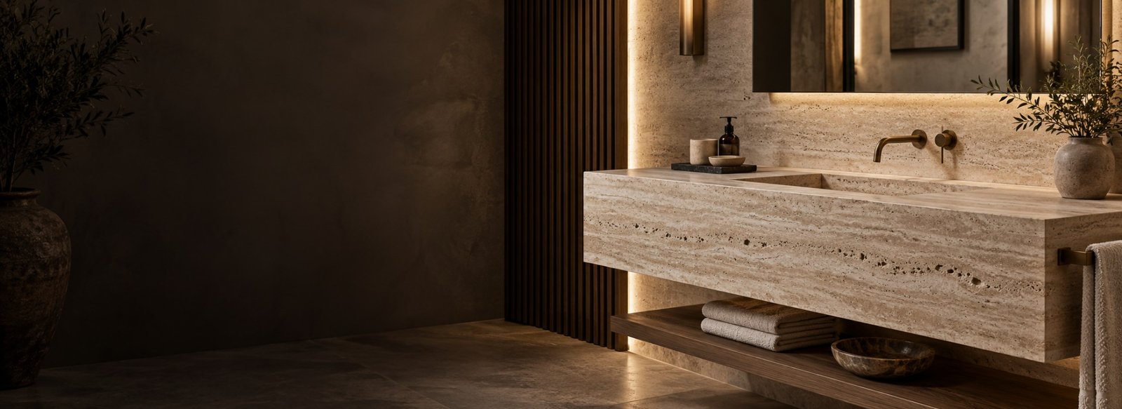 Custom Travertine Sinks