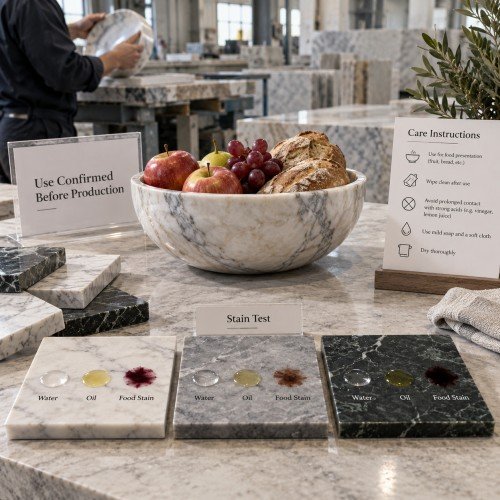 Custom marble bowl for Tableware Brands, Hotels & Restaurants