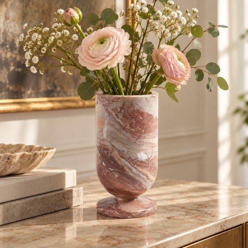Pink Marble Vase