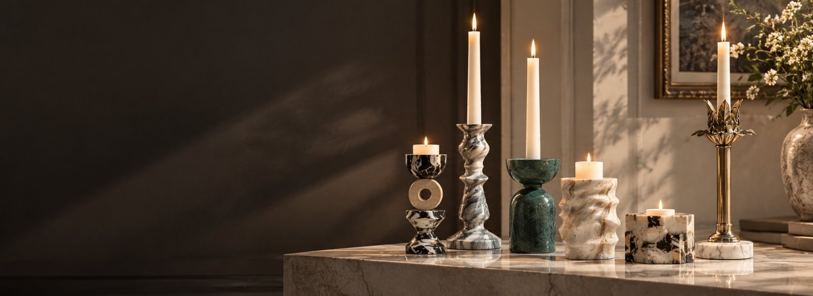 Marble Candle Holders for Wholesale